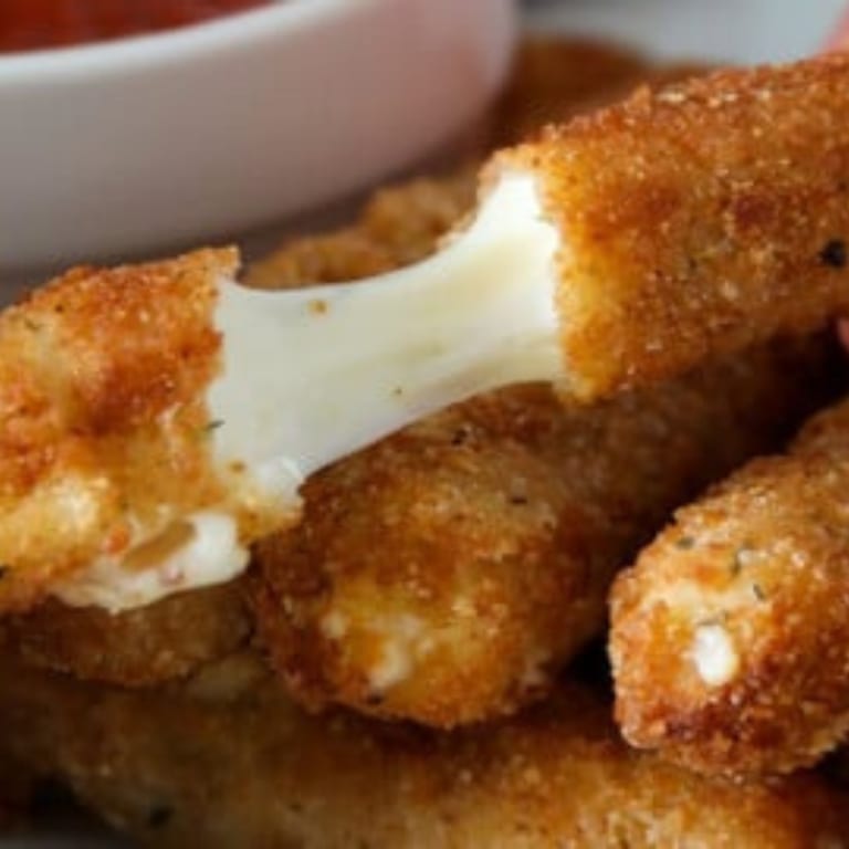Savor our mozzarella sticks