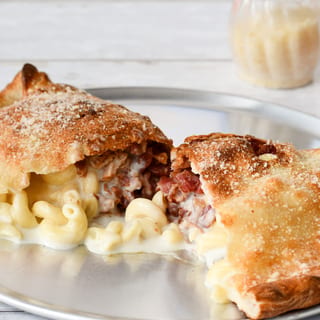 White Cheddar Macaroni Calzone