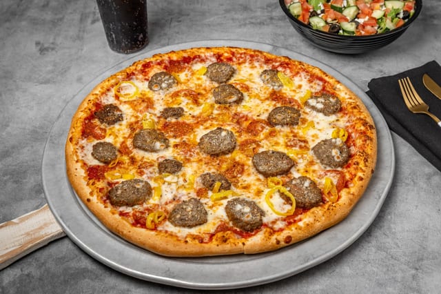 Joes Meatball Special Pizza LG.