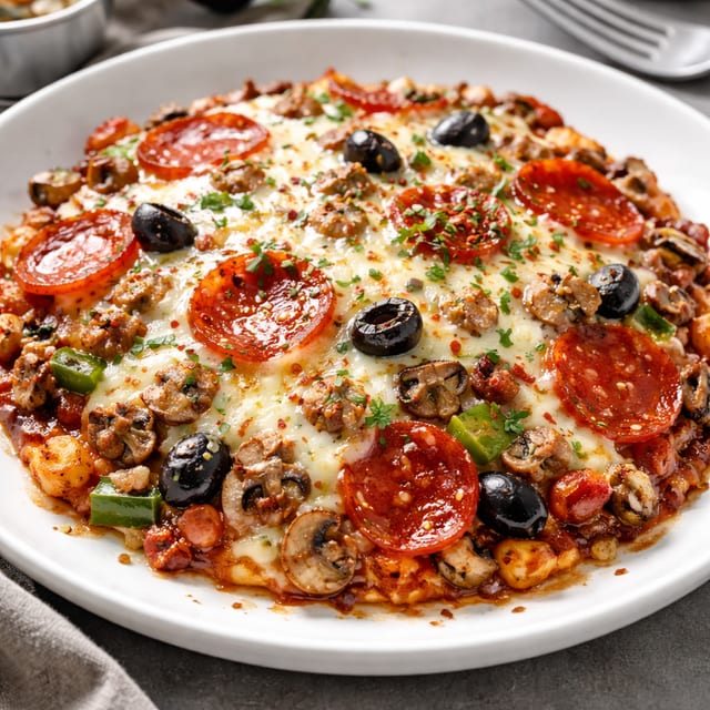 Crustless Pizza.